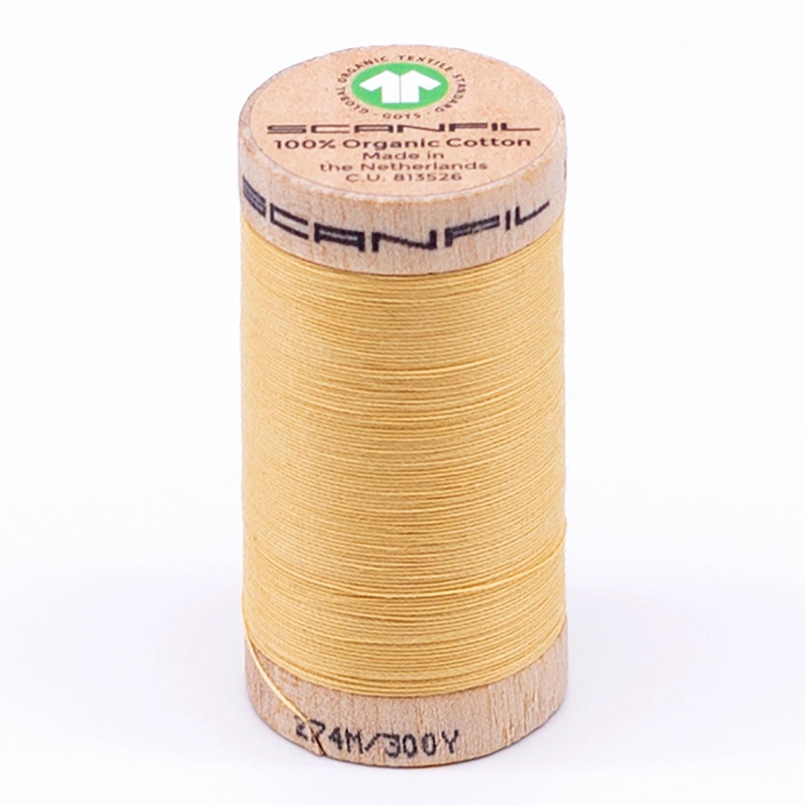 Organic Cotton Spool 30/2 WT | 300 YD | Cornsilk 4802 – Scanfil Thread Shop