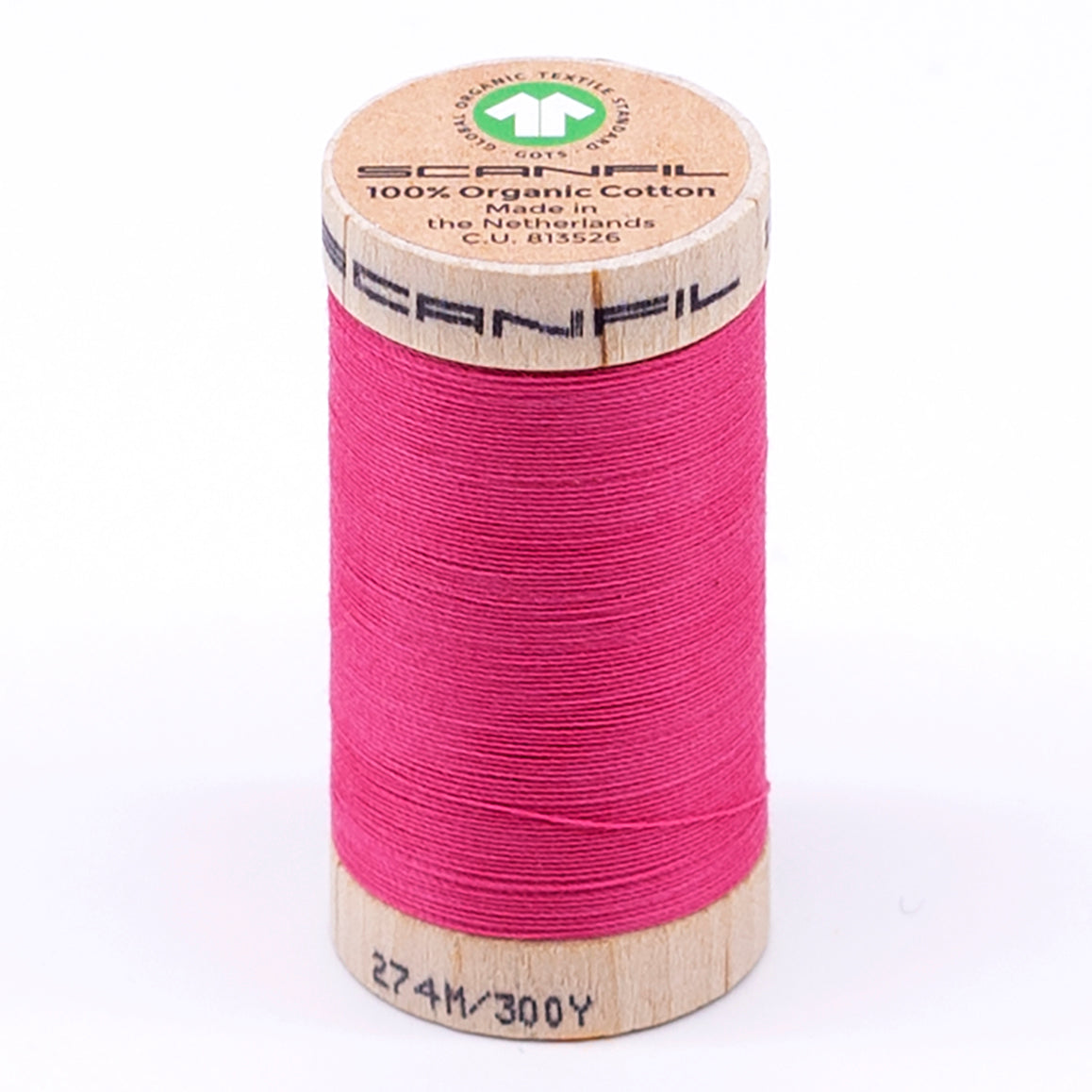Organic Cotton Spool 30/2 WT | 300 YD | Pink Lemonade 4810 – Scanfil ...