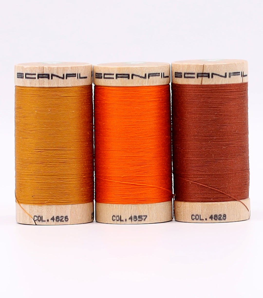 Organic Cotton 3 Spool Set | 30/2 WT | 300 YD | Harvest Hues