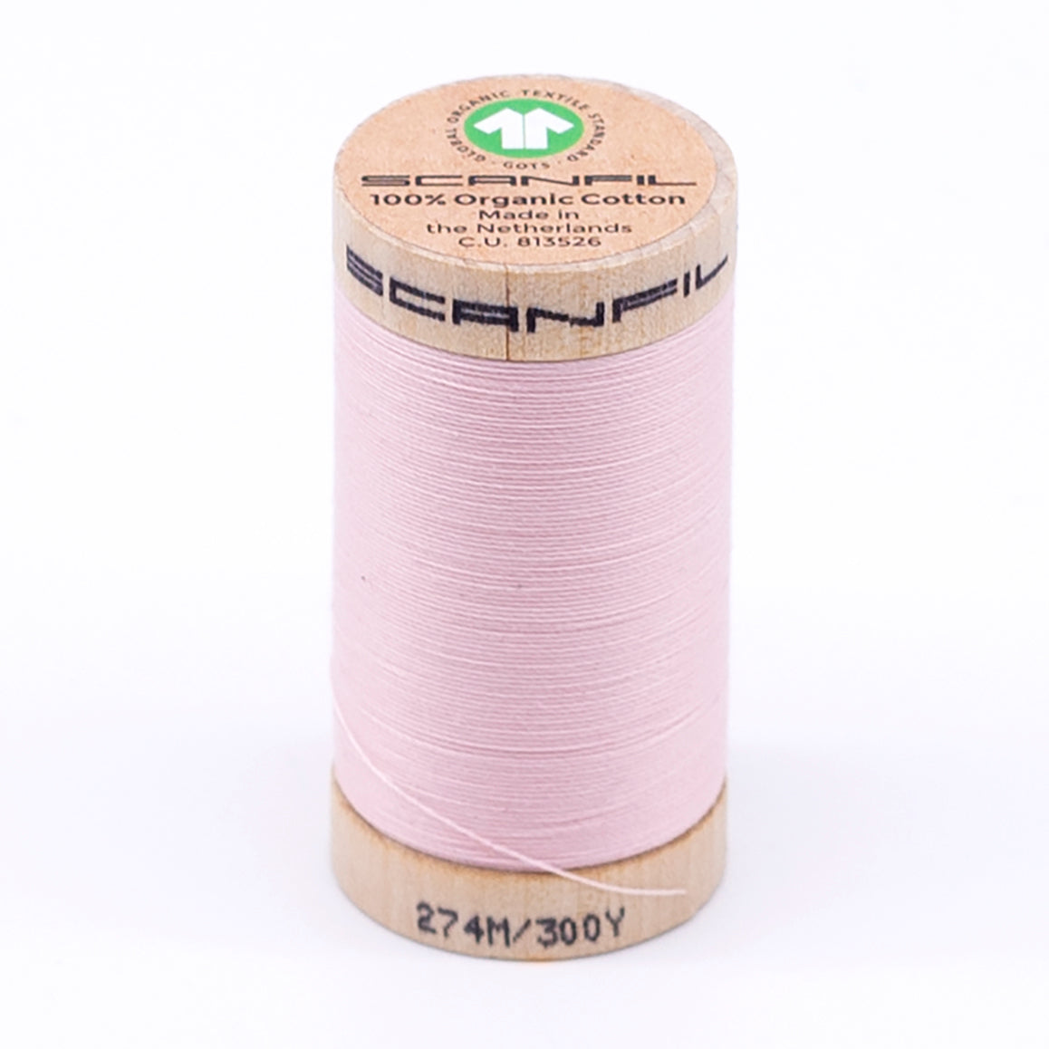 Organic Cotton Spool 30/2 WT | 300 YD | Cristal Pink 4860 – Scanfil ...