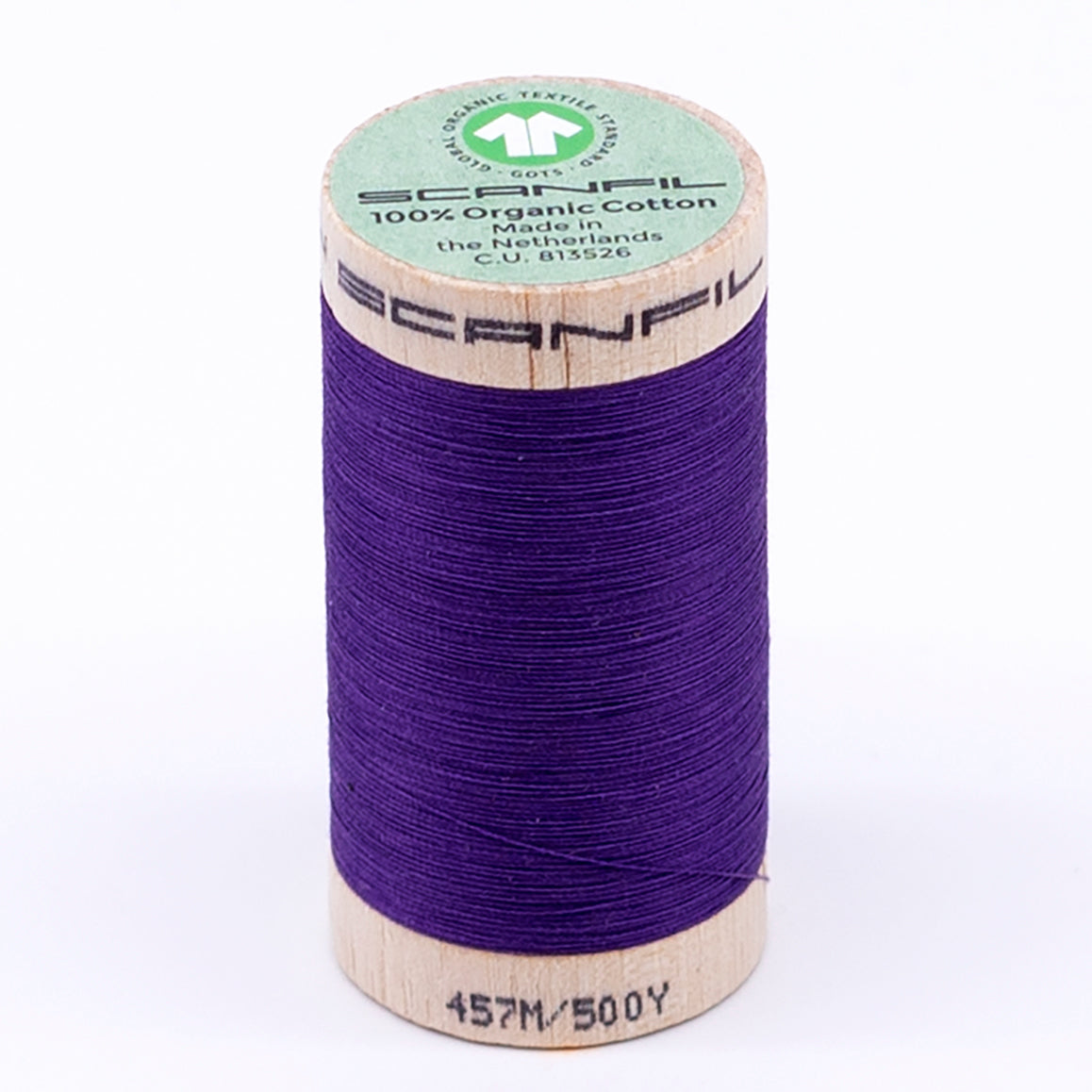 Organic Cotton Spool 50/2 WT | 500 YD | Royal Purple 4813 – Scanfil ...