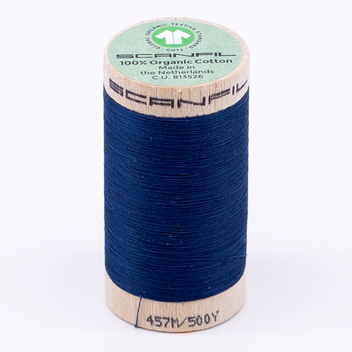 Organic Cotton Spool 50/2 WT | 500 YD | Sailor Blue 4865 – Scanfil ...