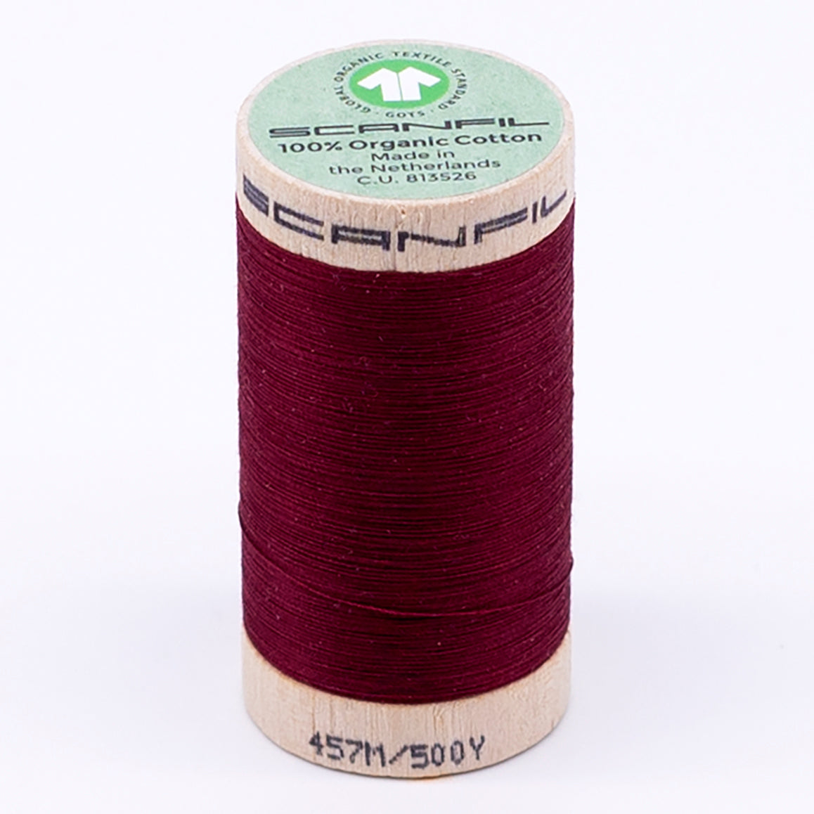 Organic Cotton Spool 50/2 WT | 500 YD | Rhubarb 4870 – Scanfil Thread Shop