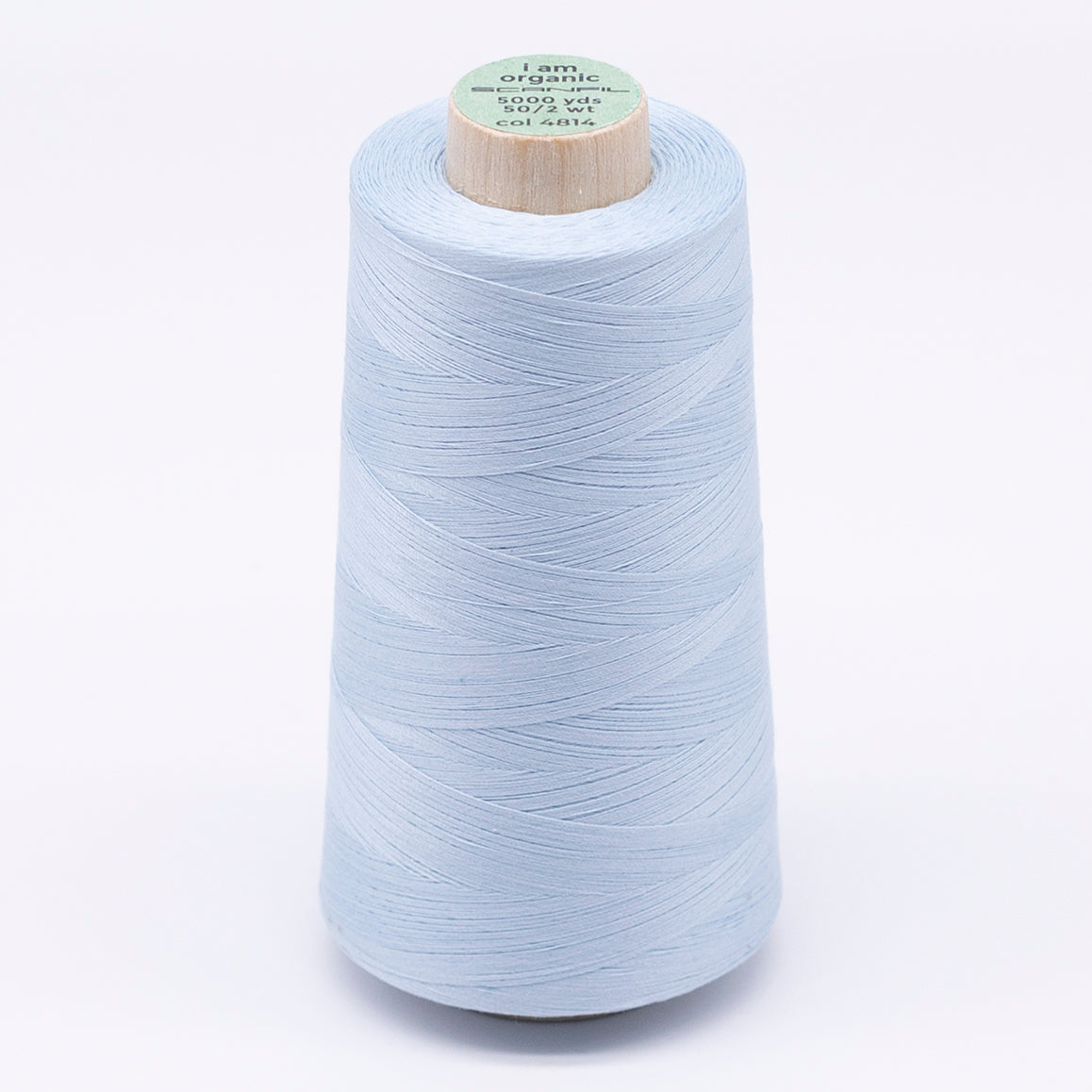 Organic Cotton Cone 50/2 WT | 5000 YD | Winter Sky 4814 – Scanfil ...