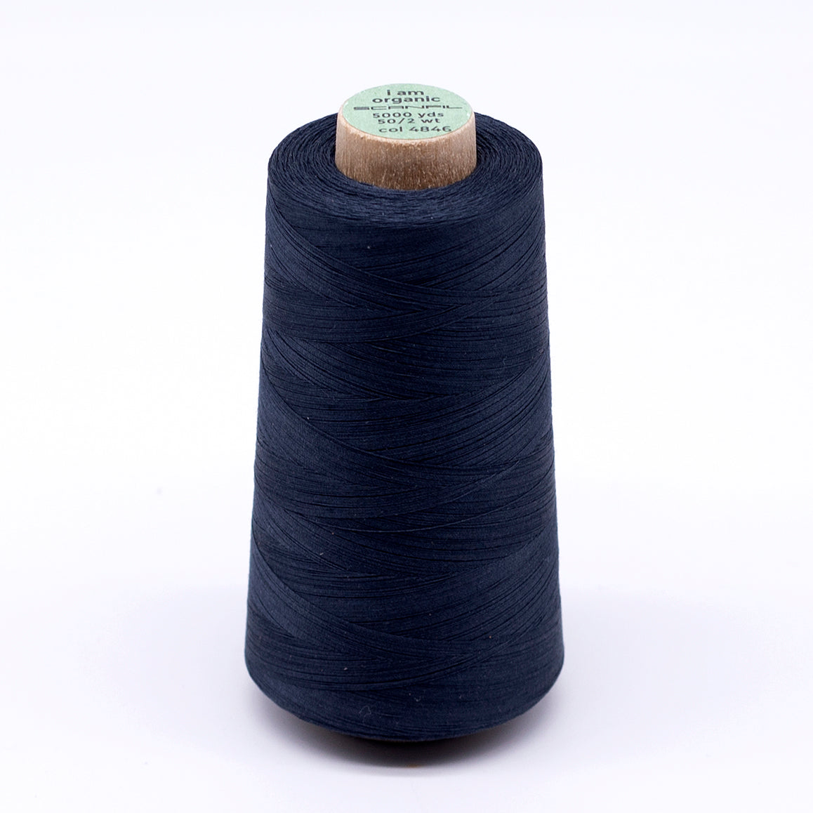 Organic Cotton Cone 50/2 WT | 5000 YD | Midnight Navy 4846 – Scanfil ...