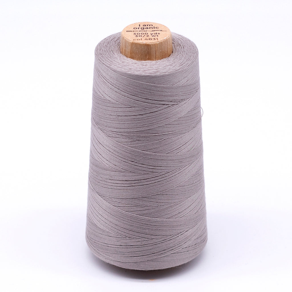 Organic Cotton Cone 30/2 WT | 3000 YD | Chateau Gray 4831