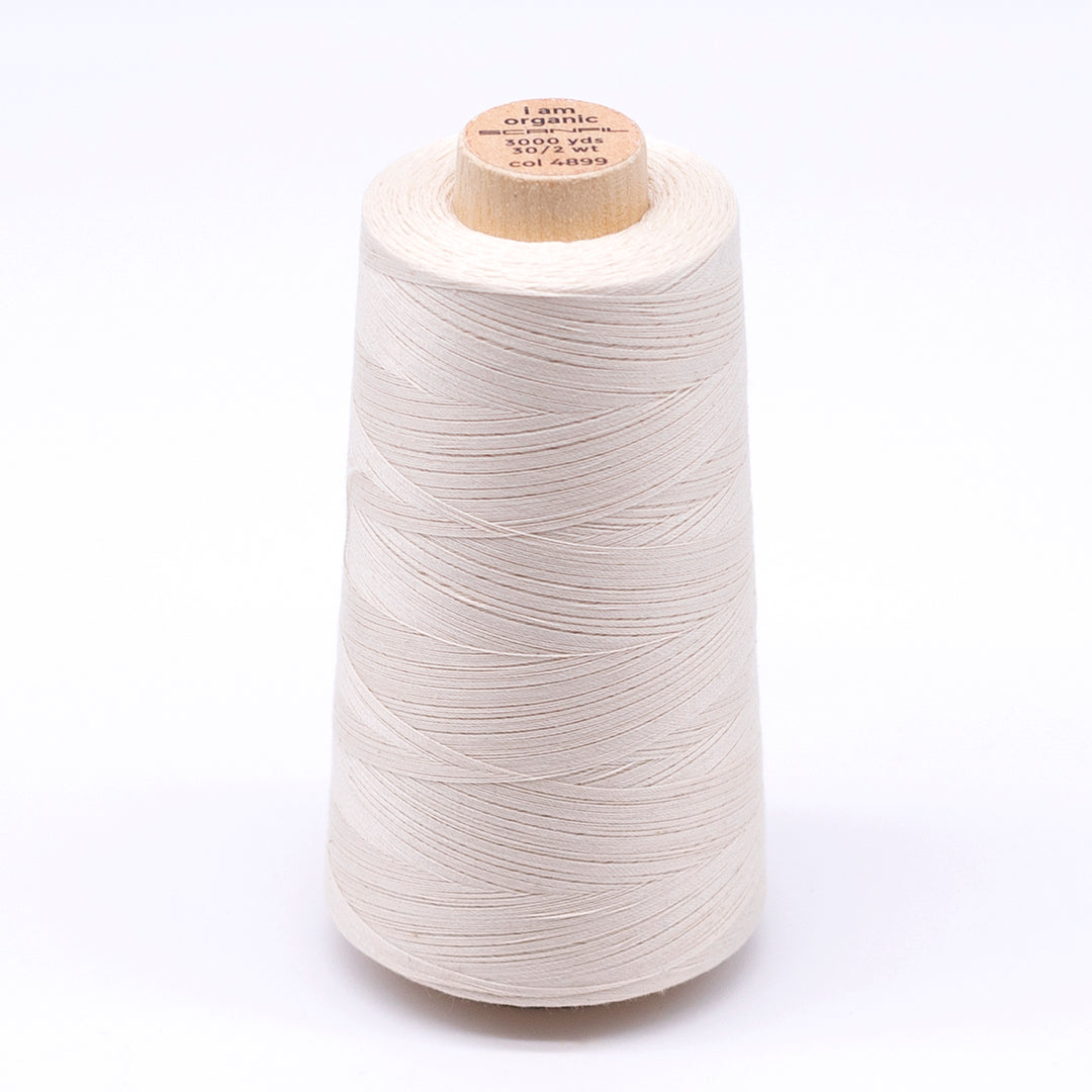 Organic Cotton Cone 30/2 WT | 3000 YD | Undyed 4899